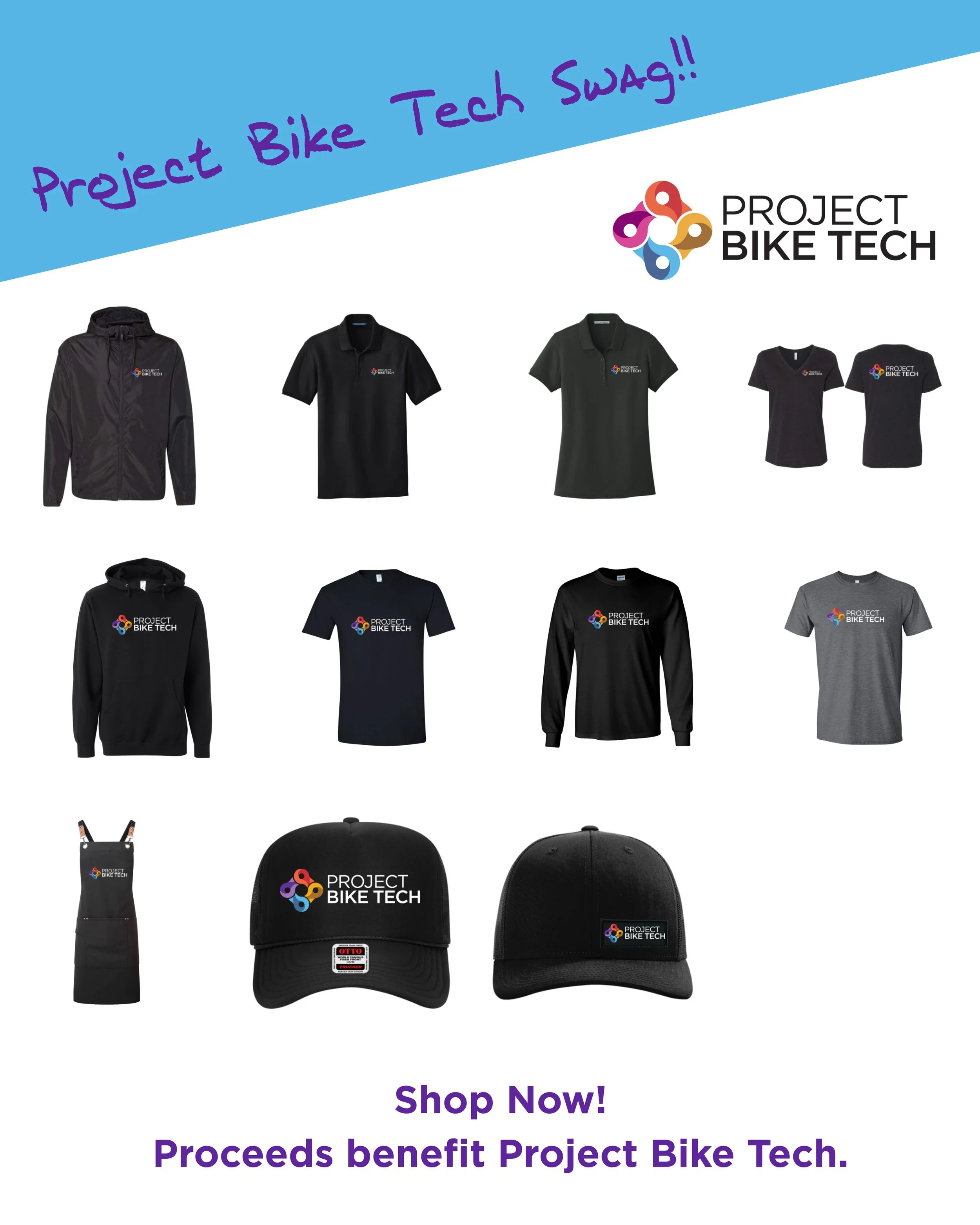 Support Project Bike Tech today by ordering some cool merch! From aprons to polos - we have you covered. 

👉 Shop Now: https://lifebrand.co/store/my-brand/project-bike-tech/ 

Link in bio 

#bikes #biketech #biking #mountainbiking #bikeeducation