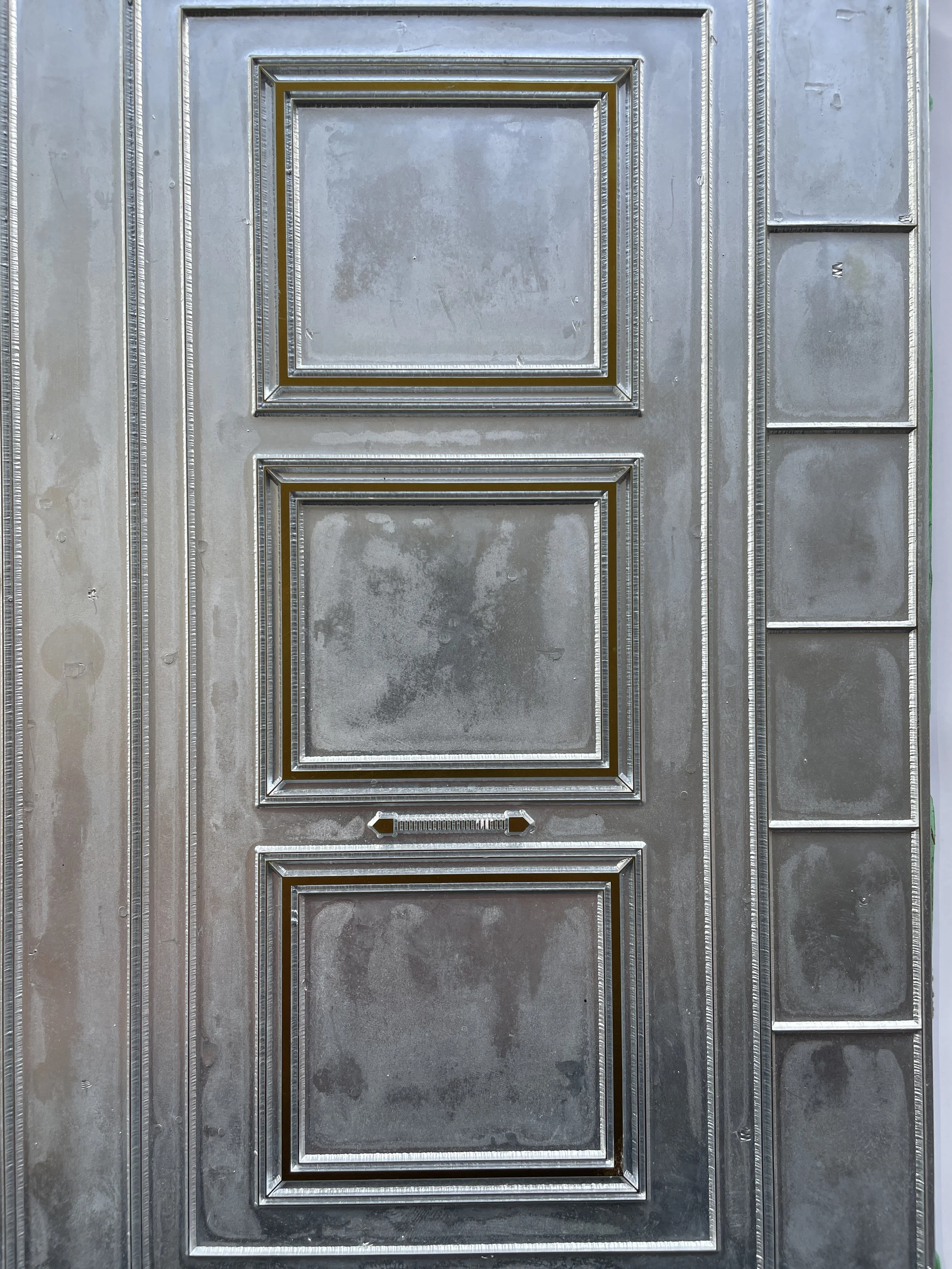 Embossing plate for the cover of "Beyond the Blue Door"