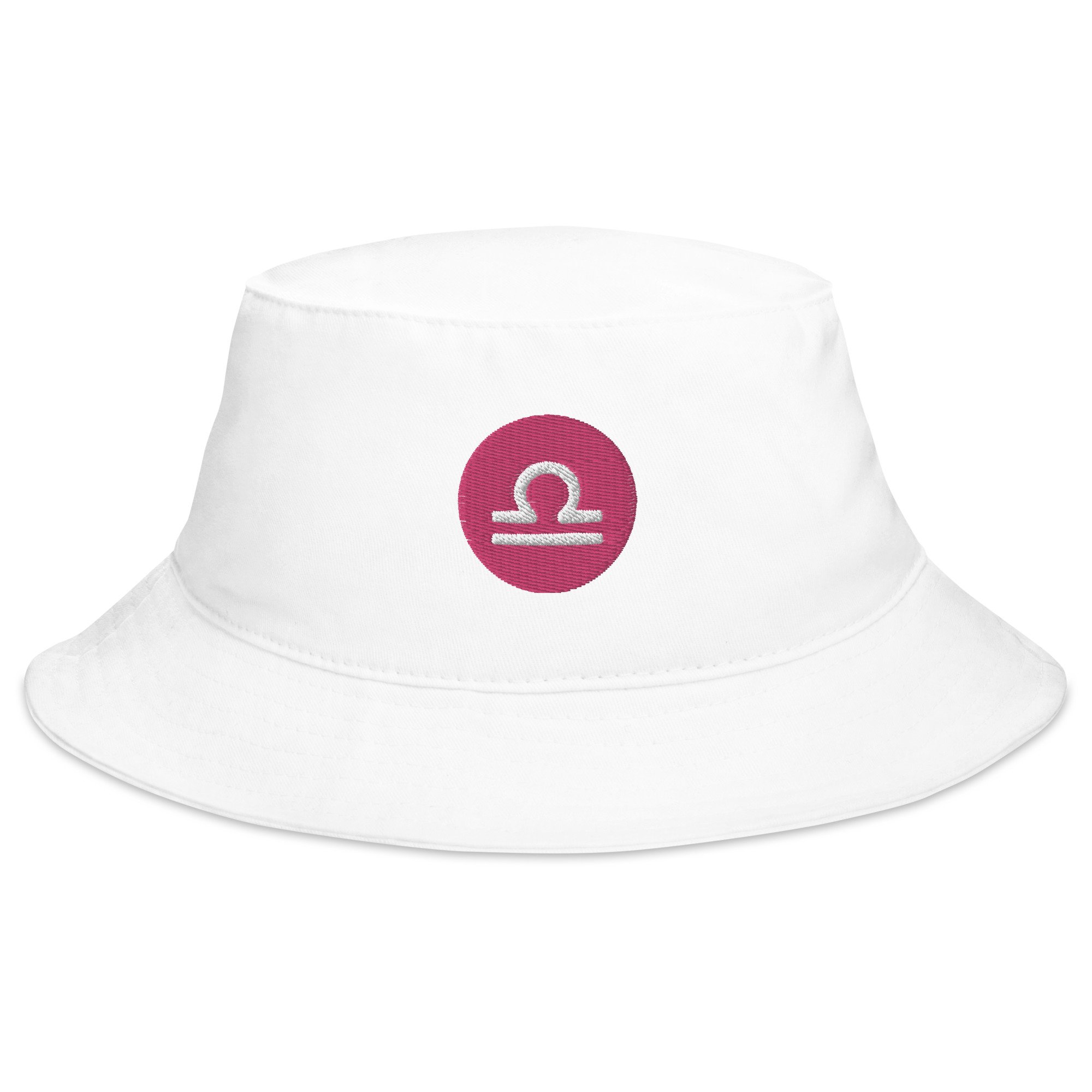 Libra Symbol Bucket Hat (in white)