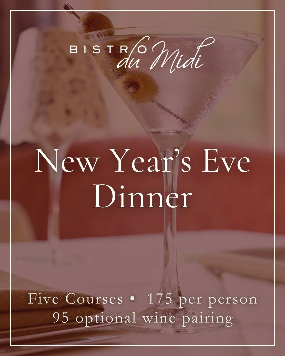 Celebrate the start of 2025 at Bistro du Midi ✨ Join us for dinner on December 31st with a festive New Year&rsquo;s Eve prix fixe menu, or enjoy a celebratory brunch on January 1st overlooking the Public Garden. Reserve your table at Bistrodumidi.com