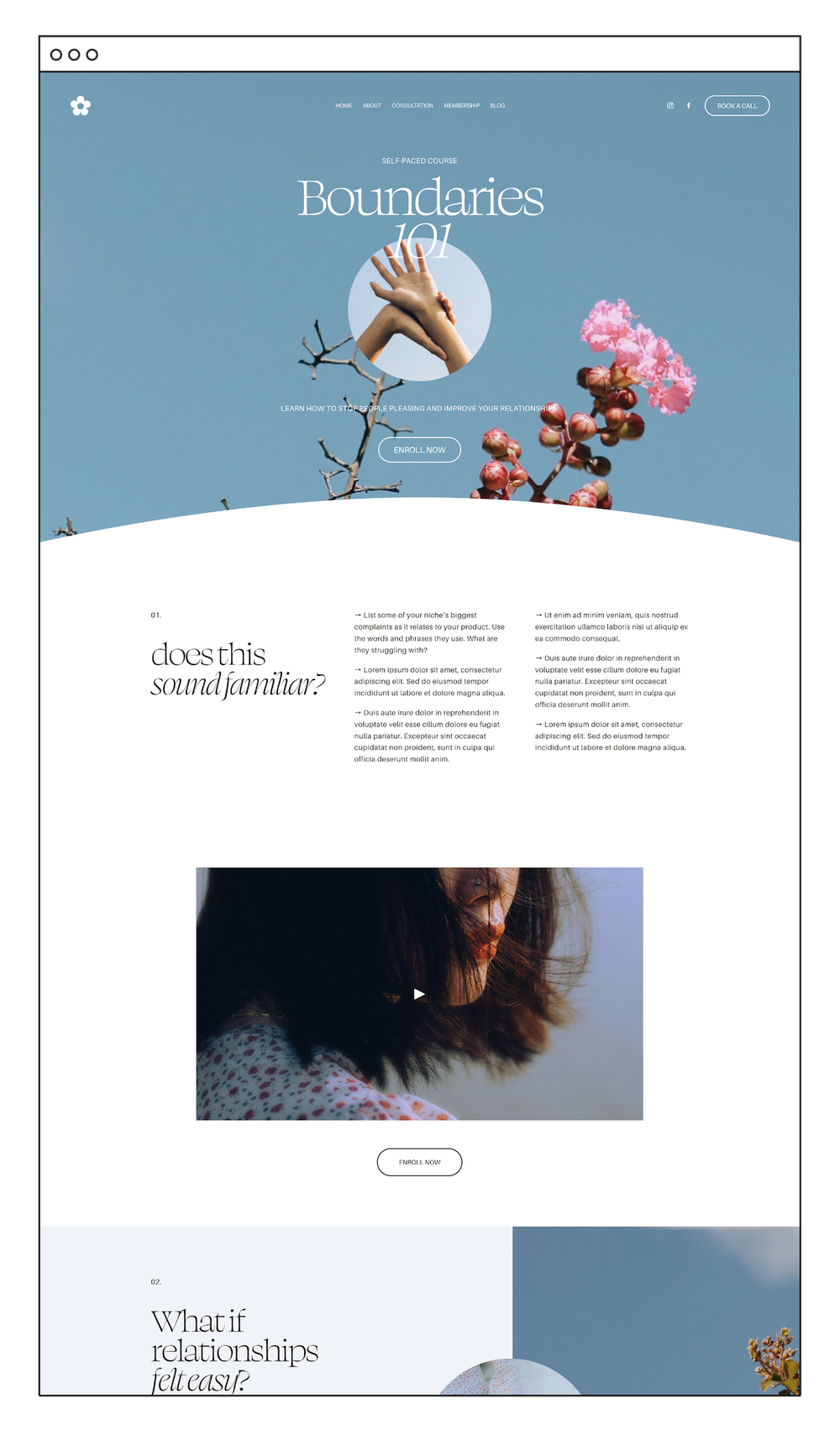 Sales Page Templates for Therapists & Coaches — Hold Space Creative