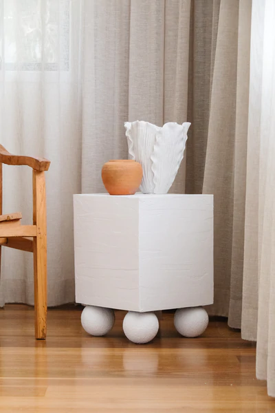 Upcycled Ball Side Table - Using Rendered Styrofoam Balls! — Smor Home