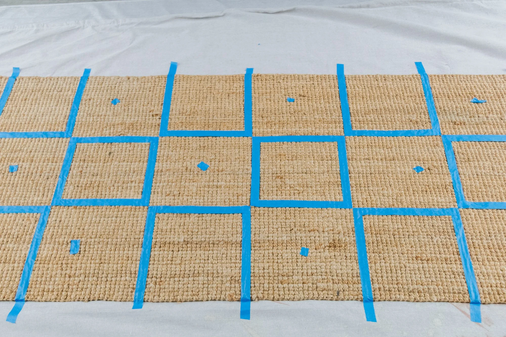 DIY Checker Painted Rug — Smor Home