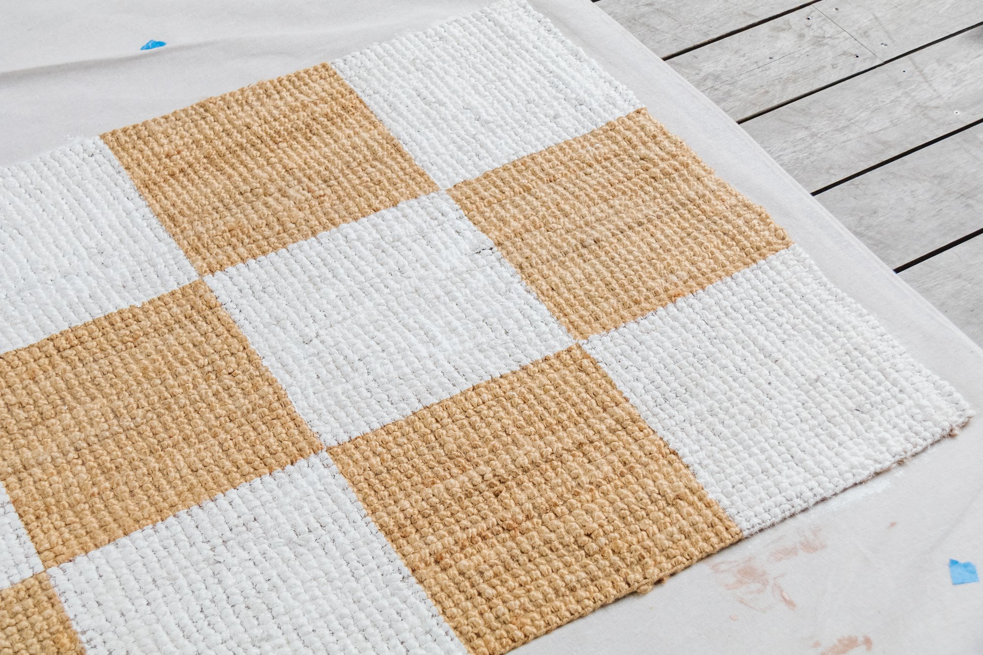 DIY: How to Paint a Jute Rug!
