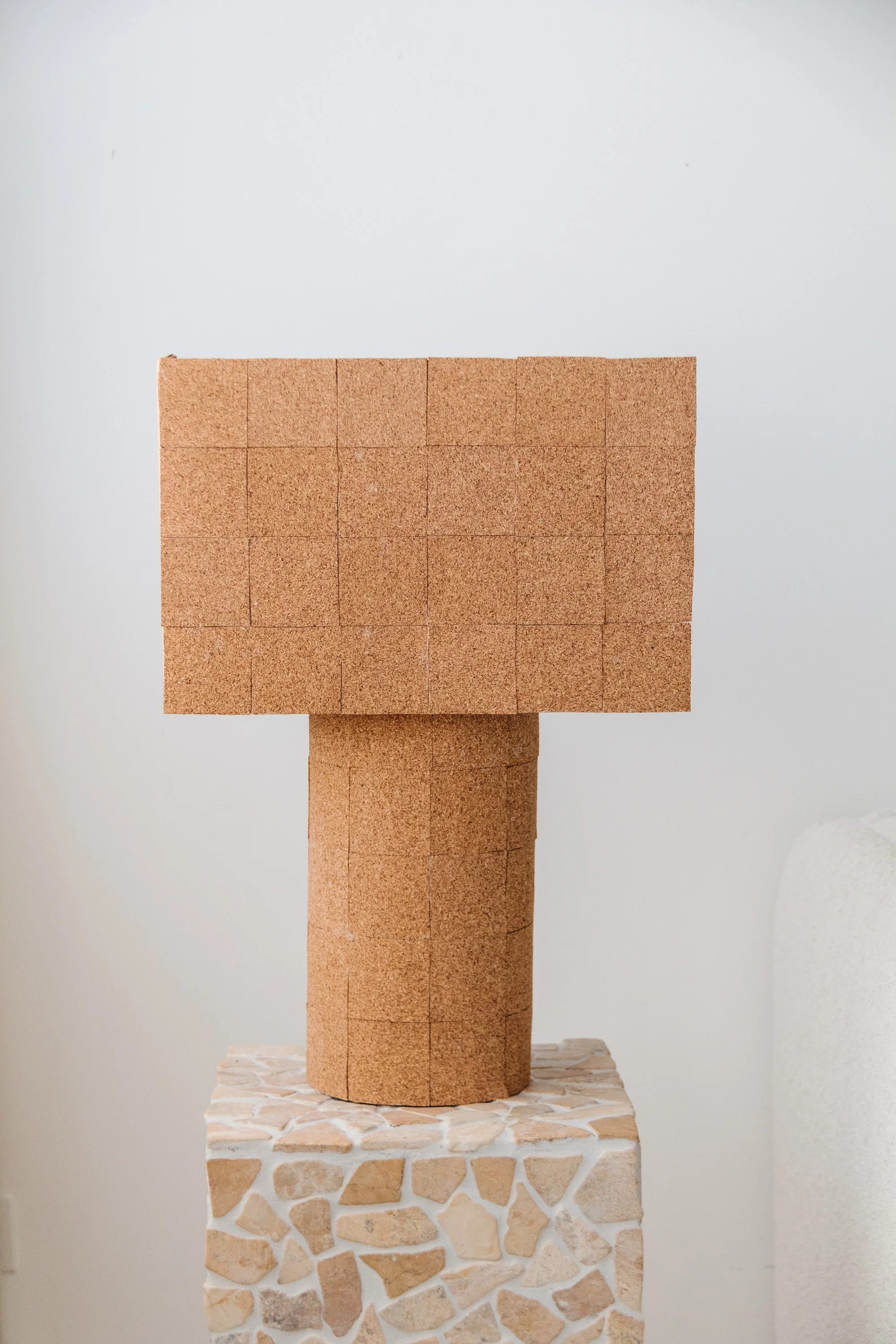 Making A Checker Cork Lamp — Smor Home
