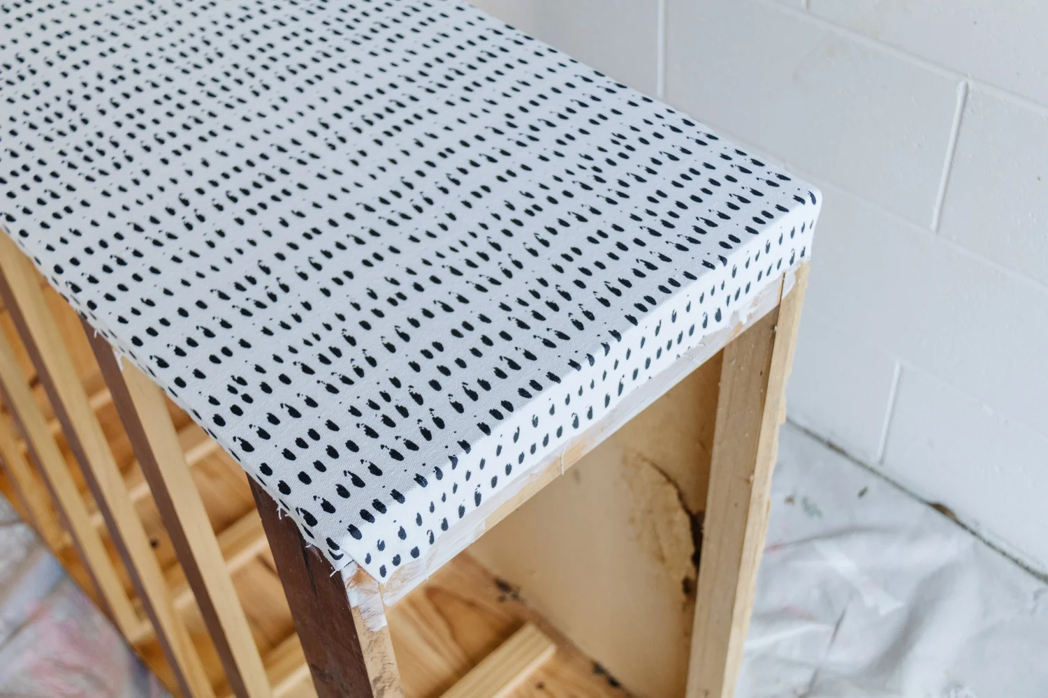 Cover Table Top With Fabric