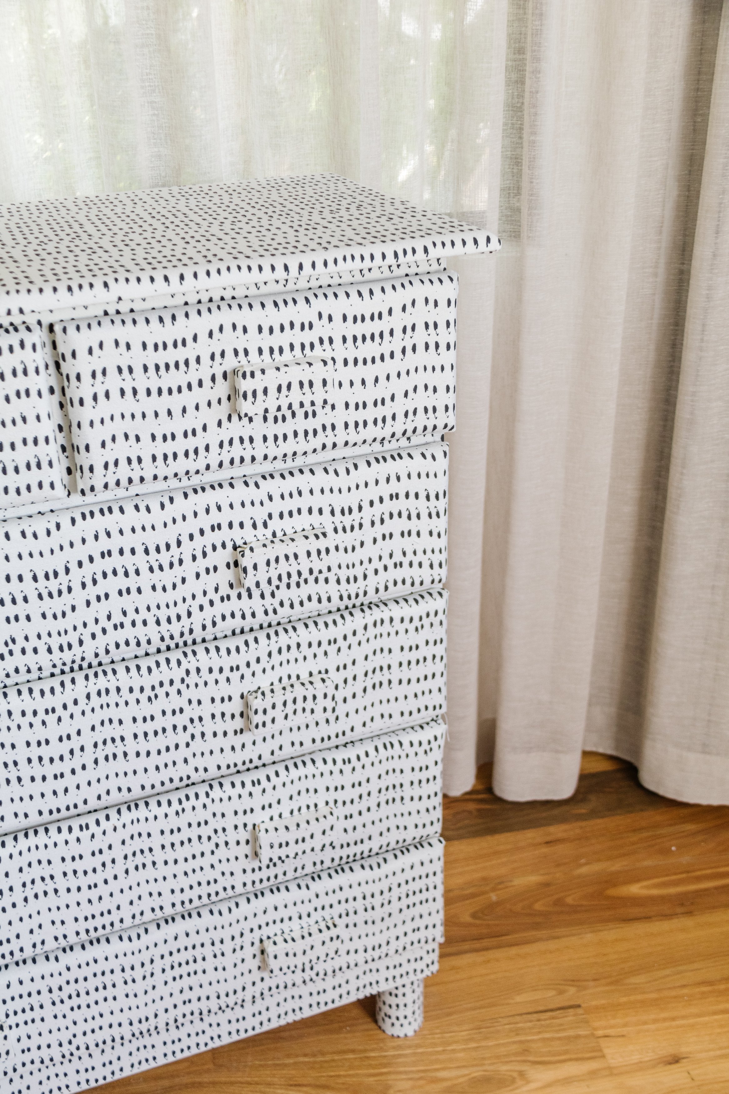 How to Cover Paper Mache Boxes with Fabric - The Polka Dot Chair