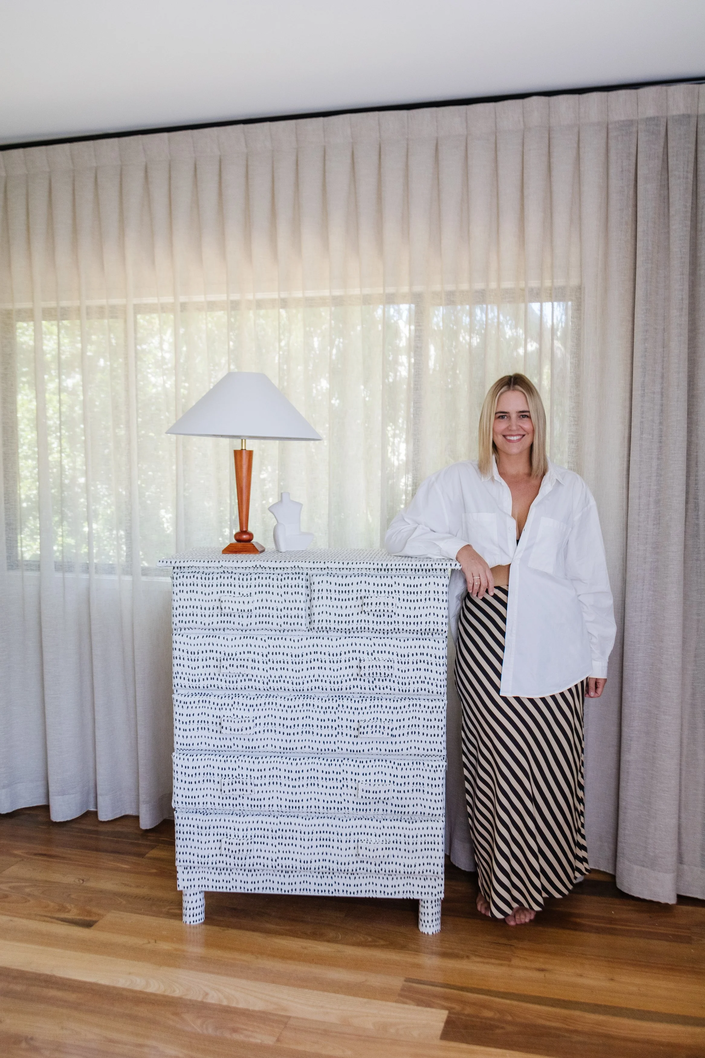 How To Cover Furniture With Fabric — Smor Home