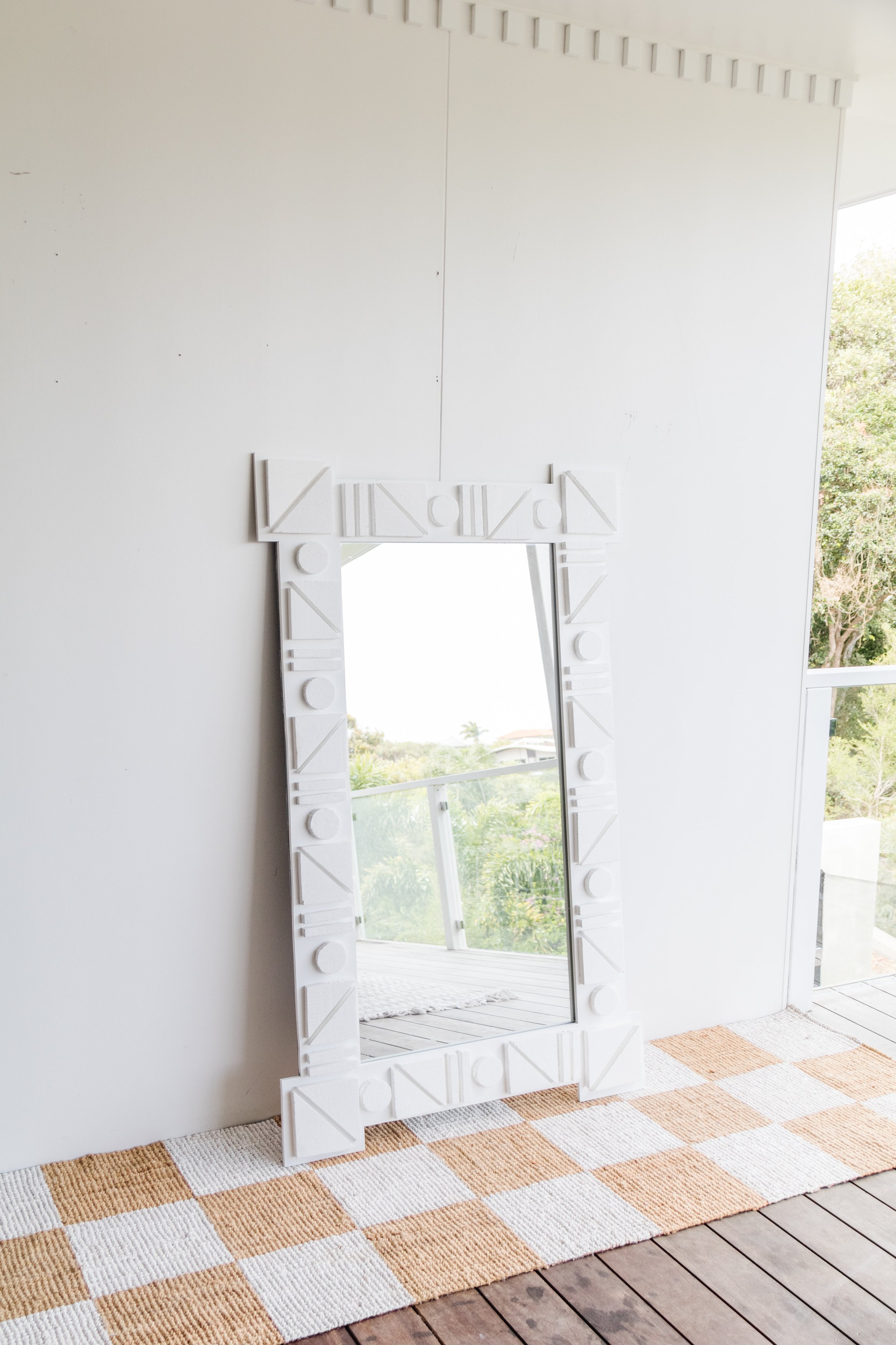 Making A Sculptural Floor Length Mirror — Smor Home