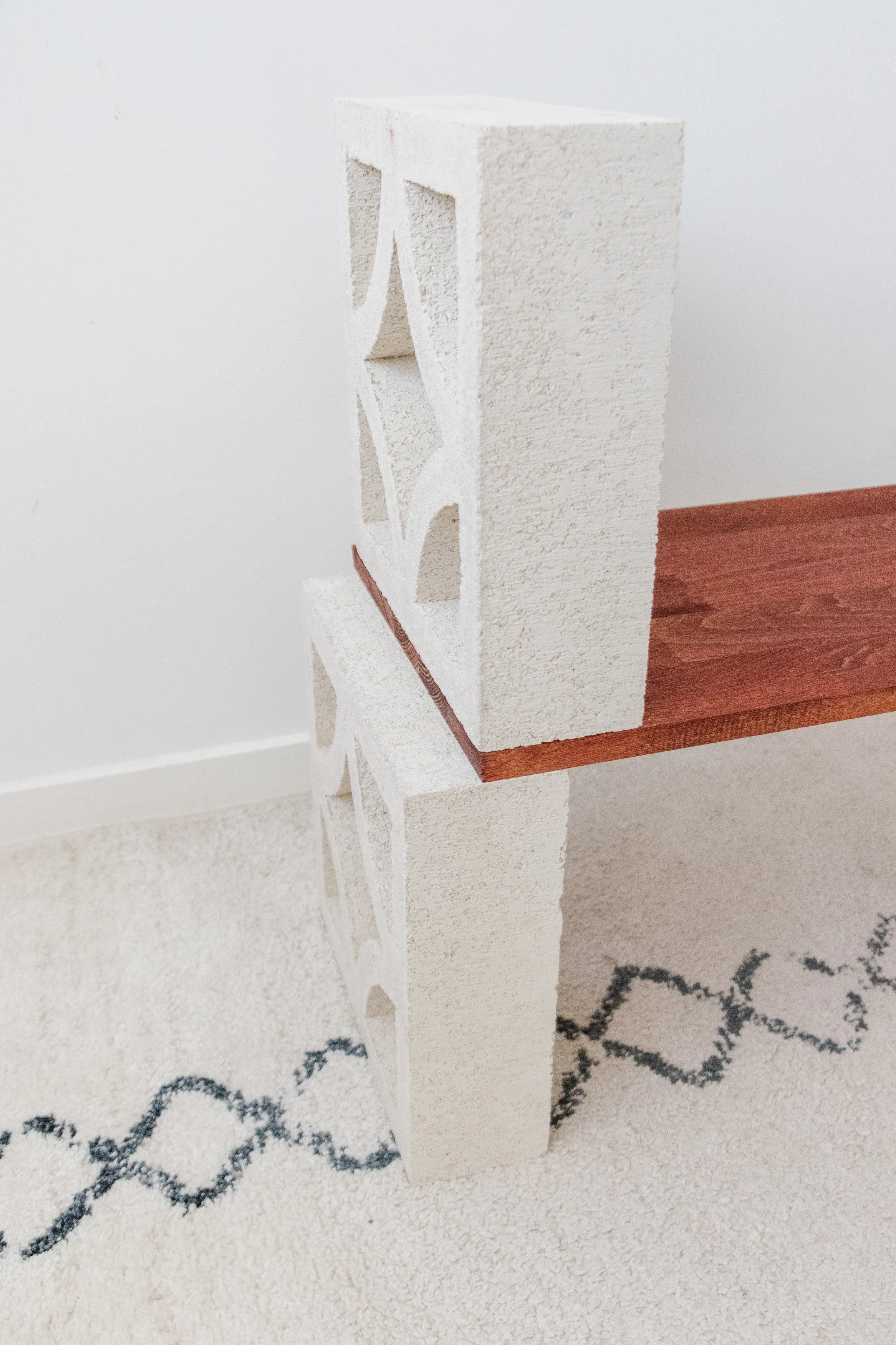 Shelf Building Blocks Shelves Made With Concrete Blocks