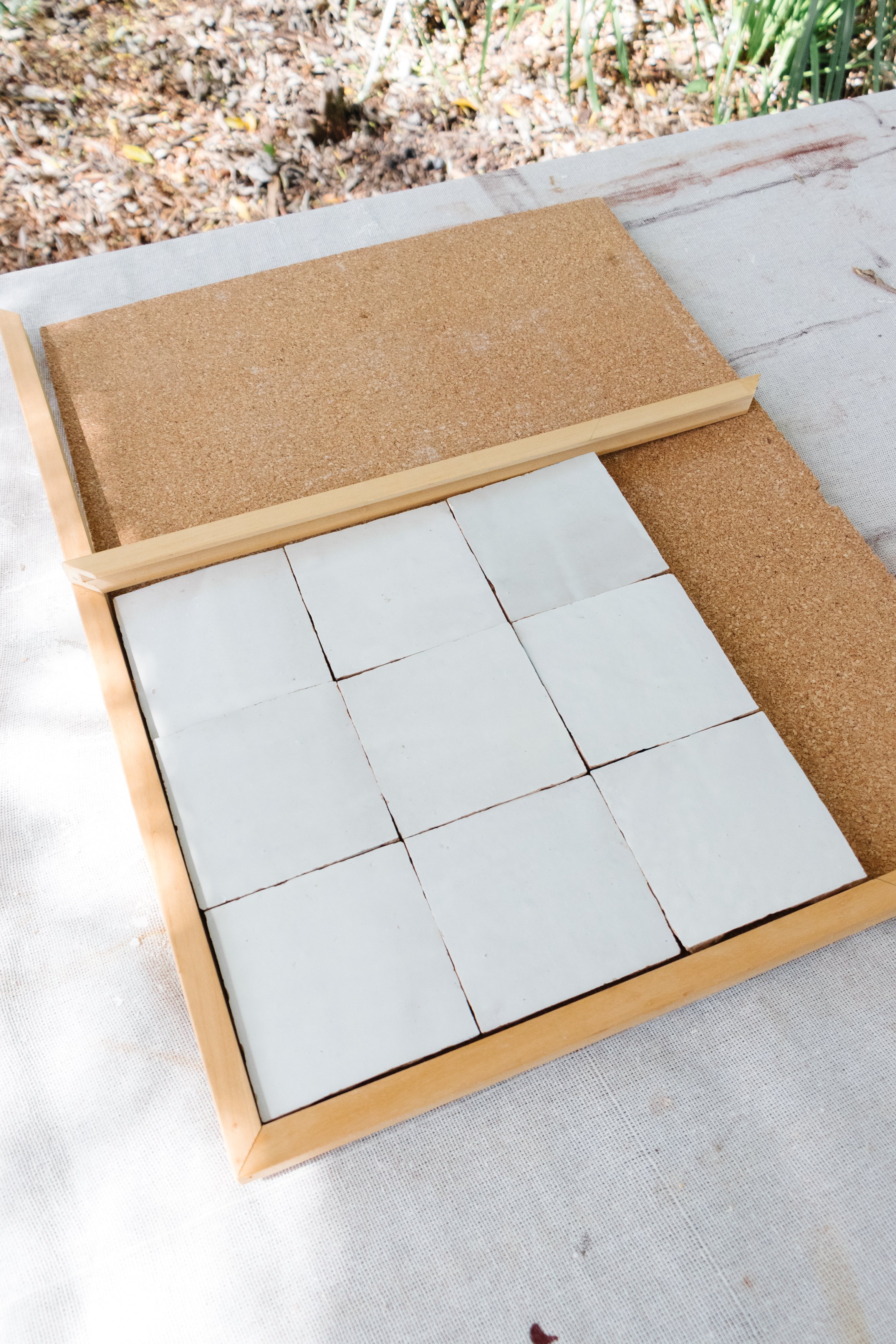 Upcycled Framed Tile Art — Smor Home