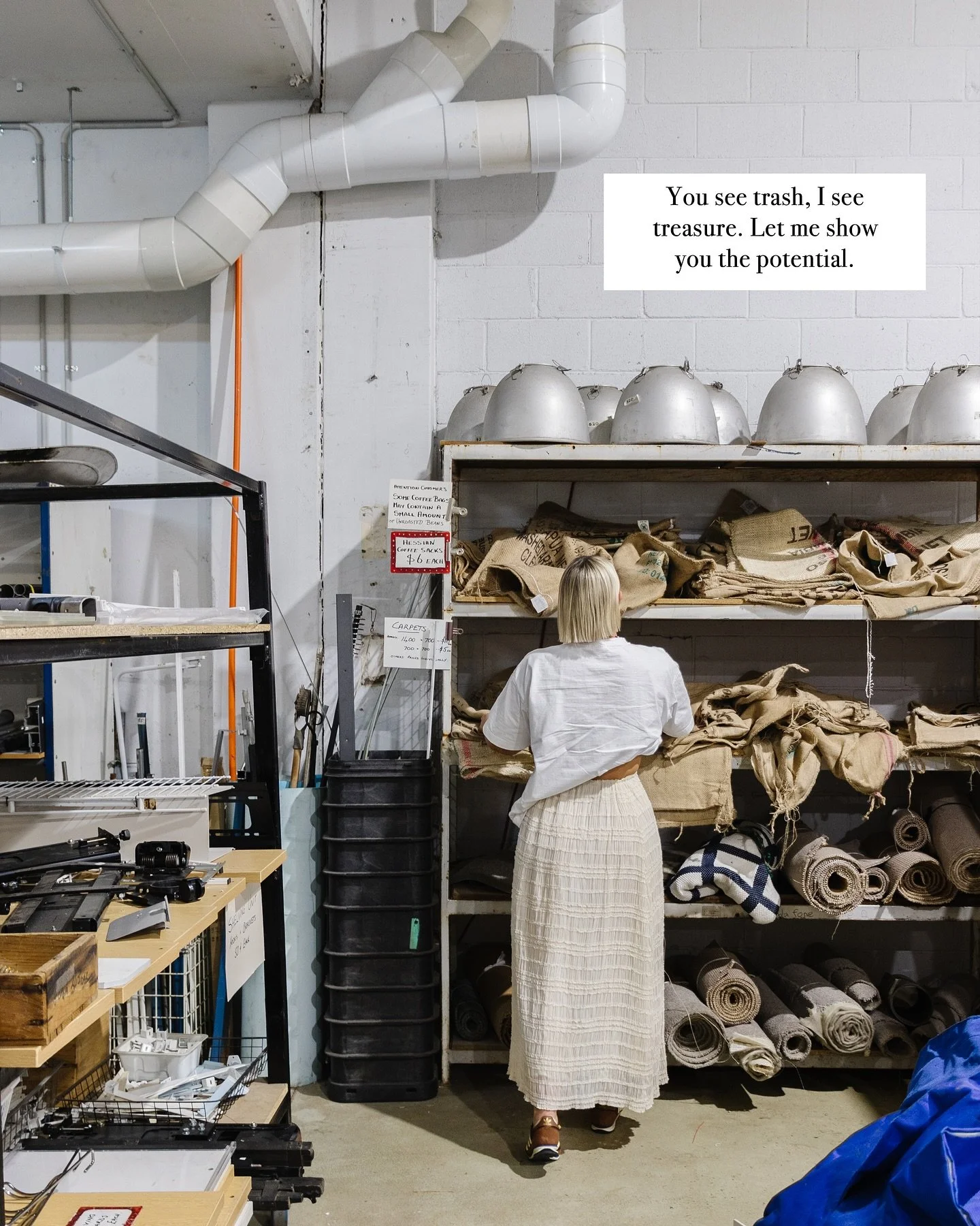 Trash to Treasure ✨ I popped into one of my fave places @reversegarbageqld yesterday to stock up on materials and supplies for my upcoming projects. They&rsquo;re celebrating their 50th birthday this year and are renowned for its treasure trove of ra