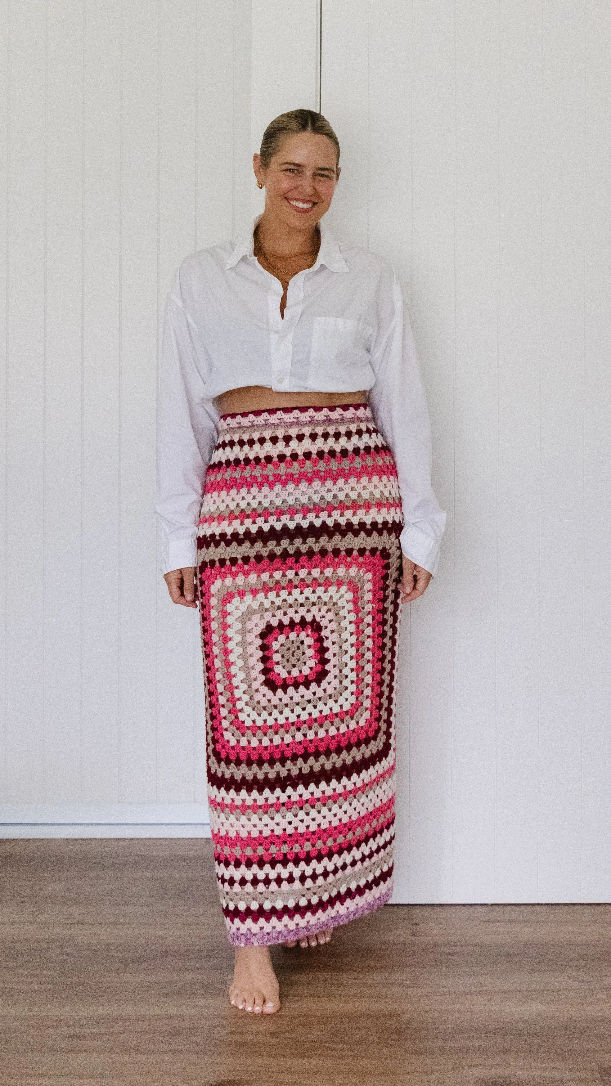 Upcycled Crochet Skirt