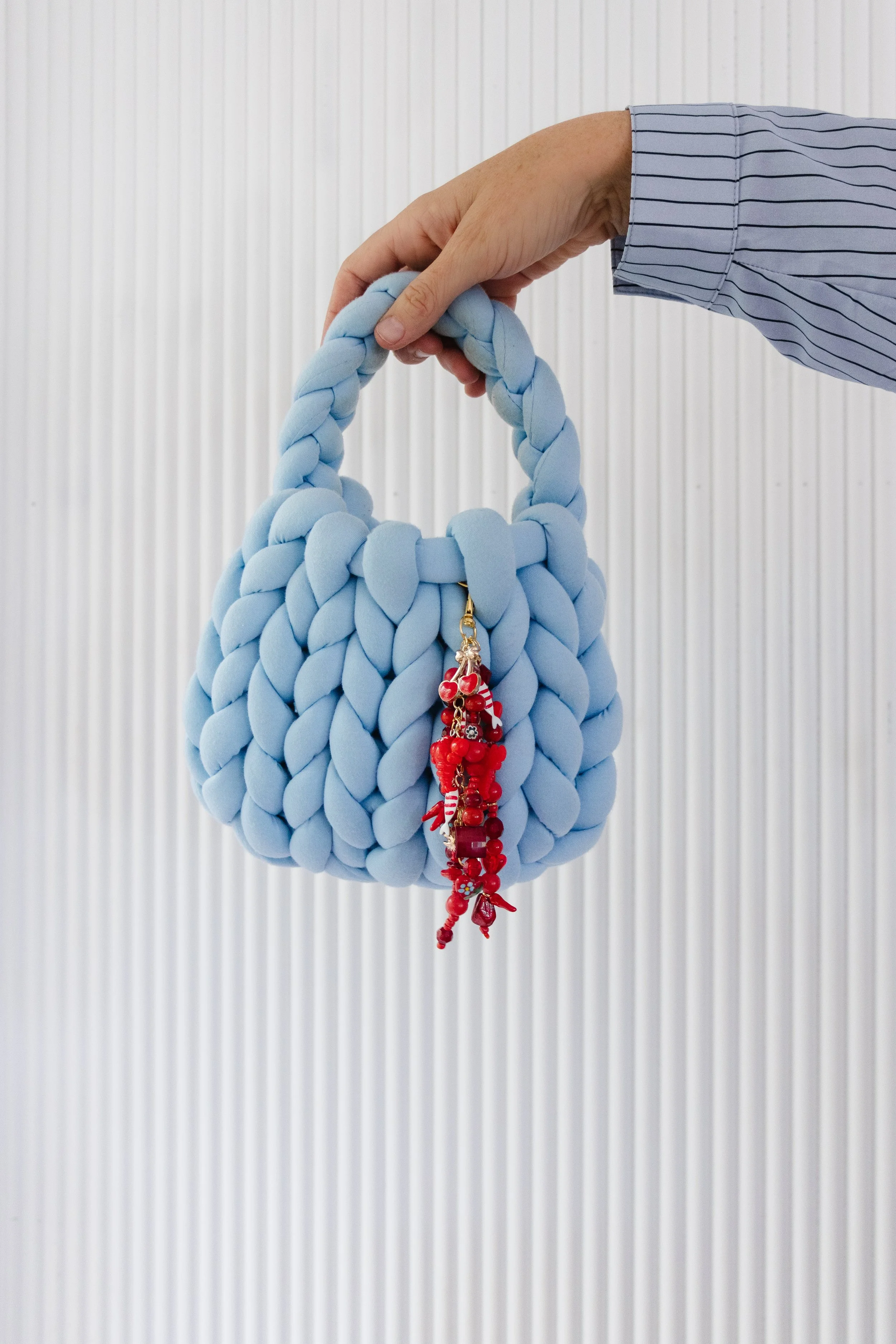 DIY Bag Charms Using Thrifted Necklaces