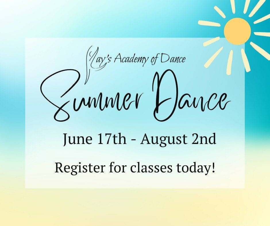 ☀️Summer dance class registration is now open! Check out the summer schedule and register here: 
(copy &amp; paste link) https://loom.ly/RHs1o98
 #summerdanceclass #summerschedule #dance #DANCER #dancelife #itsadancething #Idancebecause