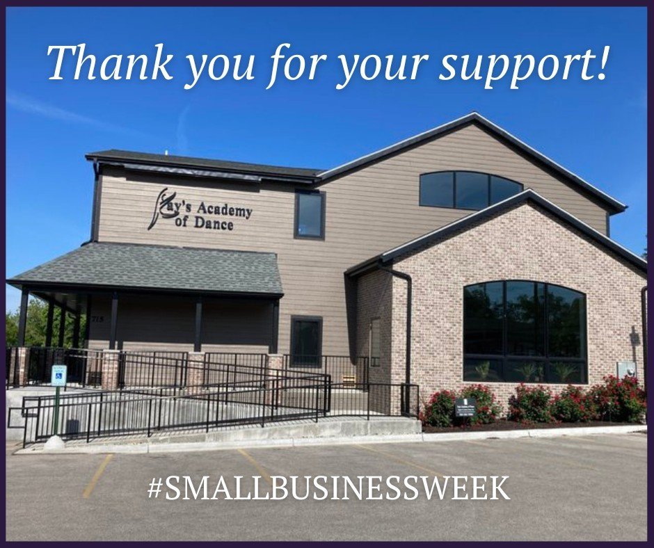 🎉 It's Small Business Week! ✨ As a local dance studio, we're dedicated to providing a place to learn, move, create and grow with friends and family while giving back to the community and ones in need. We're grateful for the support of our students, 