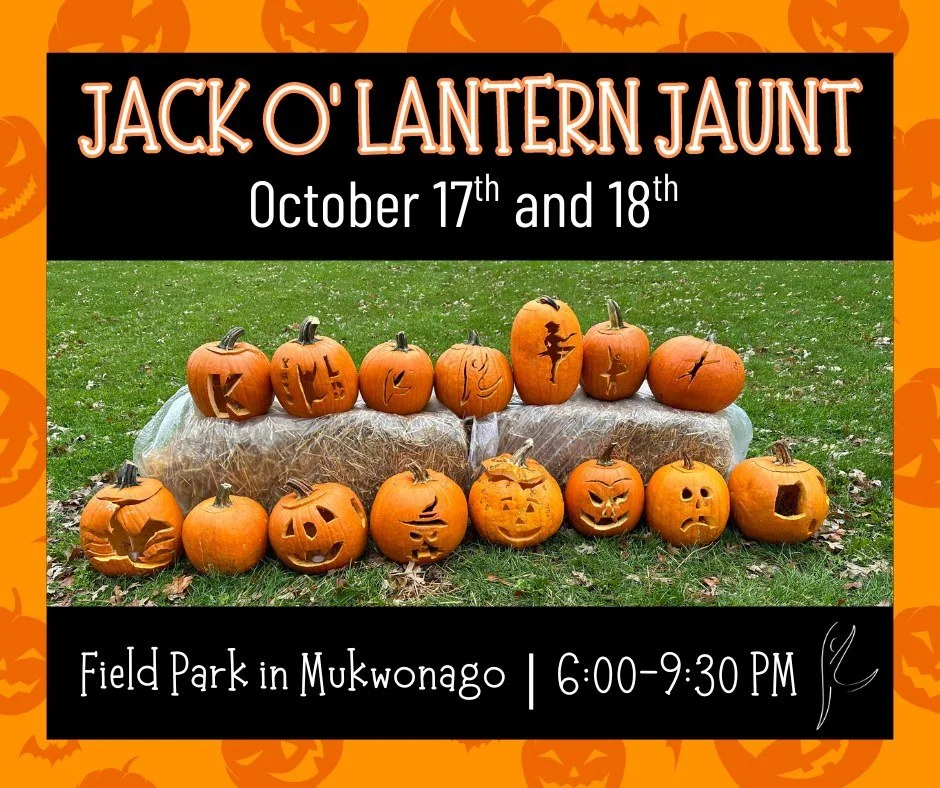 🎃✨𝗝𝗼𝗶𝗻 𝗨𝘀 𝗳𝗼𝗿 𝗠𝘂𝗸𝘄𝗼𝗻𝗮𝗴𝗼'𝘀 𝗔𝗻𝗻𝘂𝗮𝗹 𝗝𝗮𝗰𝗸-𝗼-𝗹𝗮𝗻𝘁𝗲𝗿𝗻 𝗝𝗮𝘂𝗻𝘁 &amp; 𝗛𝗮𝗹𝗹𝗼𝘄𝗲𝗲𝗻 𝗛𝗮𝘂𝗻𝘁!🎃

Kay's Academy of Dance will be participating in the jack-o-lantern display at Field Park on October 17th &amp; 18