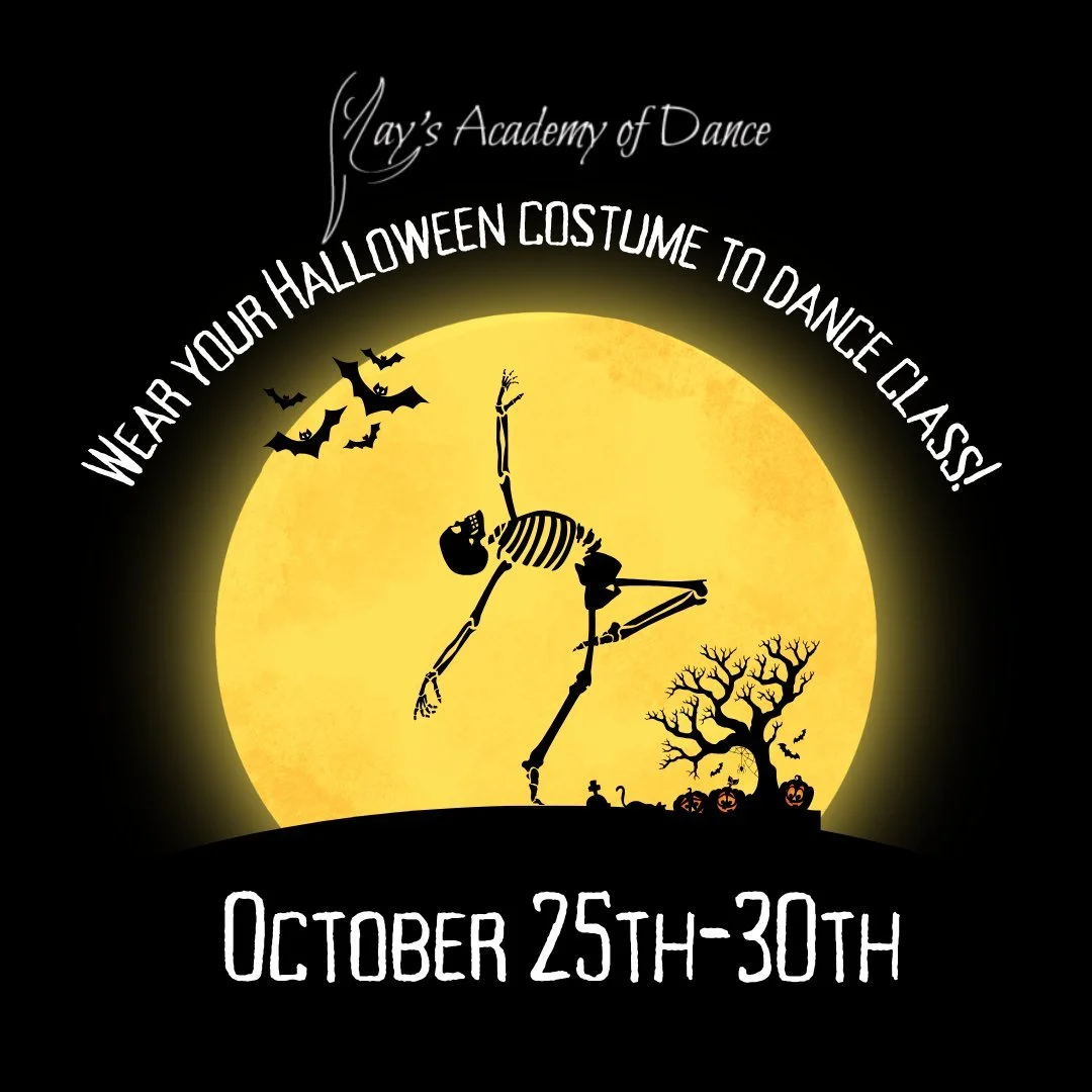 👻🧚We can't wait to see your spooktacular styles!🦸‍♂️🎃 Don't forget to wear your Halloween costumes to dance class October 25th - 30th!
 #halloweencostumes #happyhalloween #dance #DANCER #dancelife #itsadancething #Idancebecause