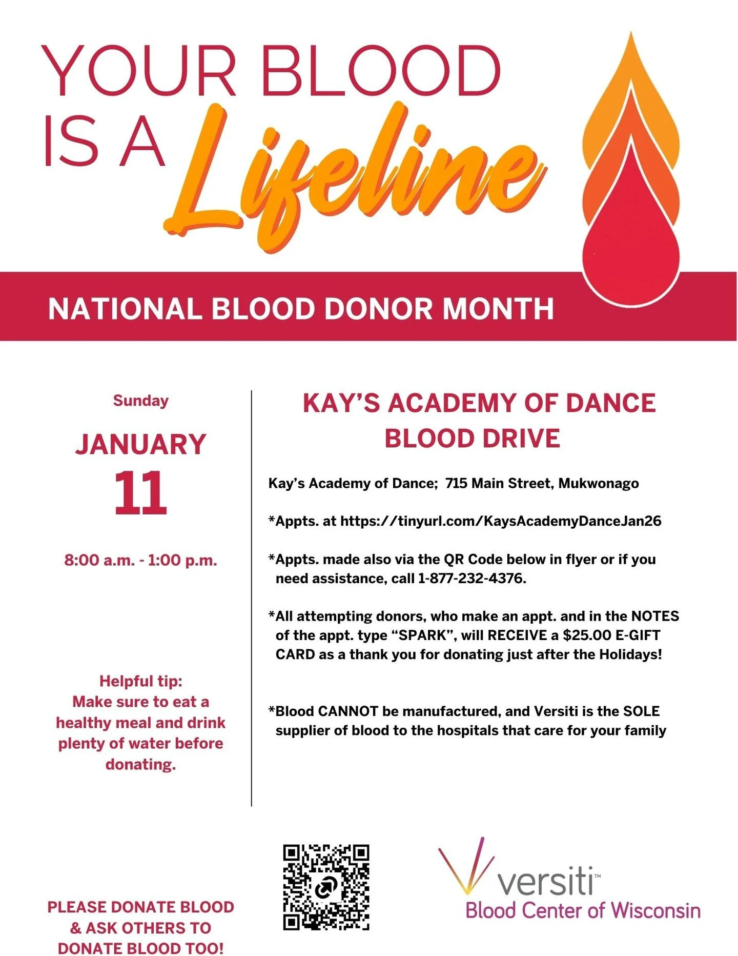 New year, new chance to save lives ❤️
As we count down to 2026, make a resolution that truly matters. Start the year by giving the gift of life at our Blood Drive on January 11.
One donation. One fresh start. Endless impact. ✨
Sign up here: https://l