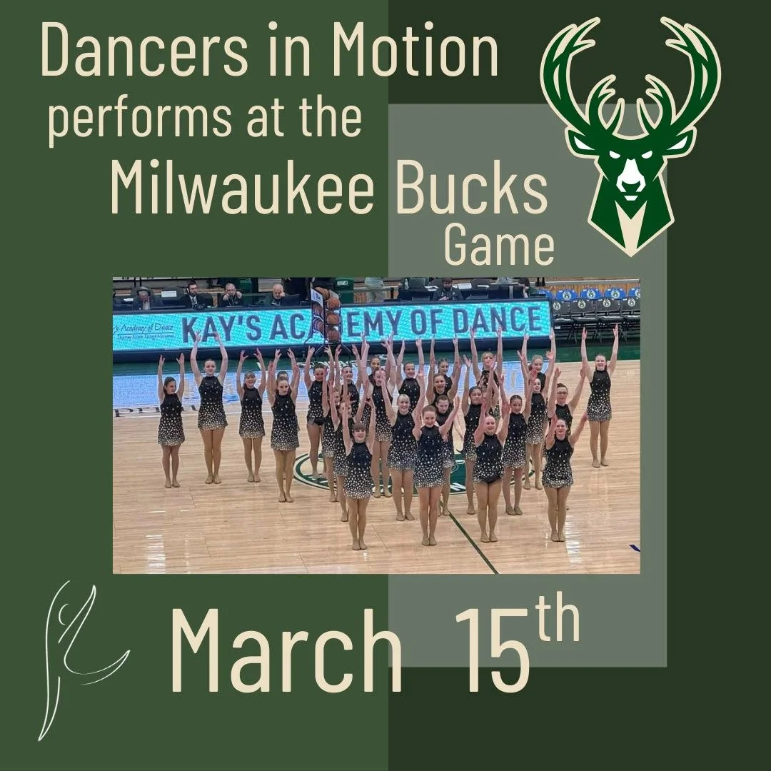 🏀Watch Dancers In Motion perform before your Milwaukee Bucks take on the Indiana Pacers on March 15th at 2:30 PM! Deadline to purchase tickets is February 10th! We'll see you there!
🎟️Purchase tickets here: https://loom.ly/_e7RLf0
#purchasetickets 