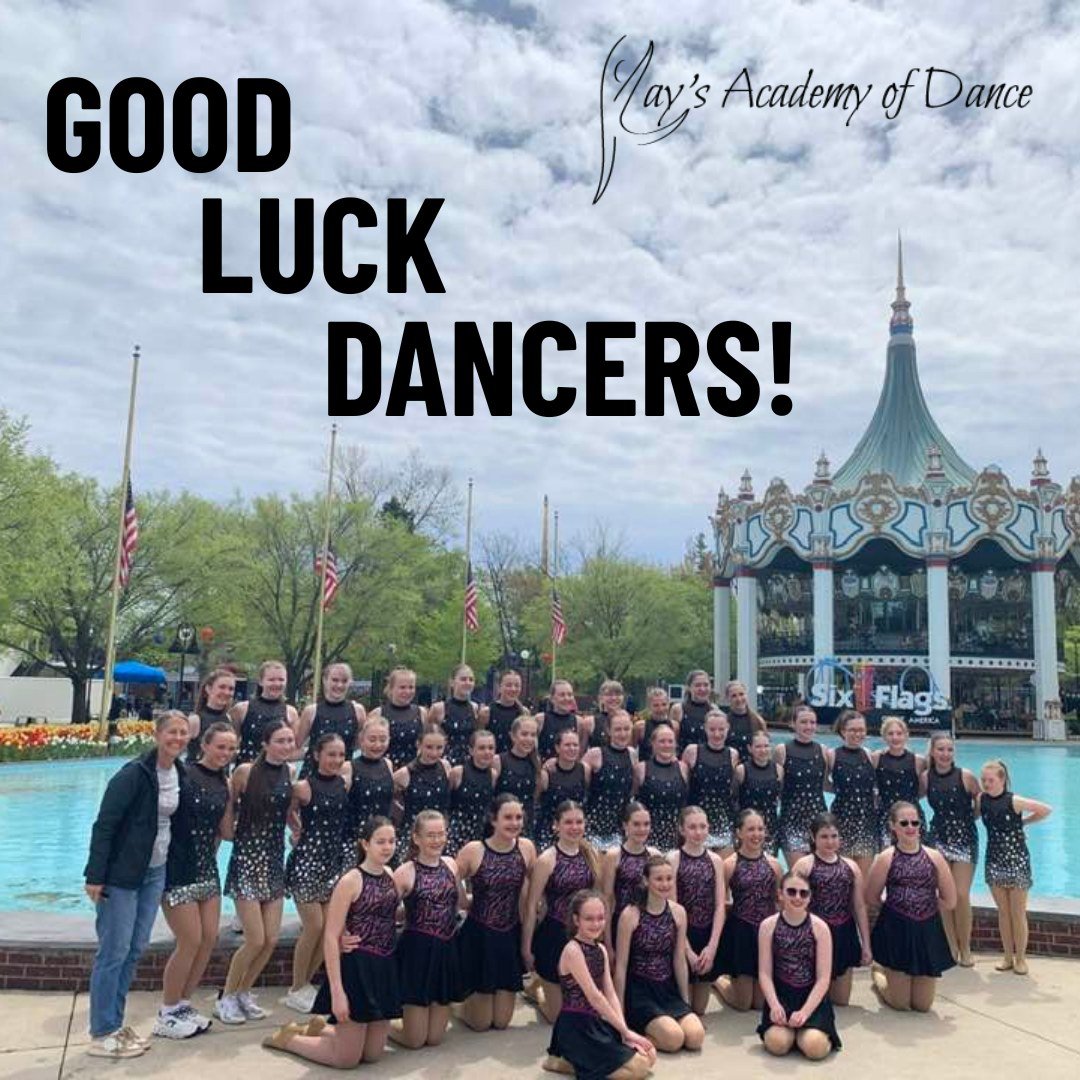 🎢✨ Good luck to our Dancers in Motion &amp; Kids in Motion today! ✨🎢
We are so proud of you as you take the stage at Six Flags Great America. Have the best time performing and making amazing memories together! 💃🌟
Go shine and represent our studio