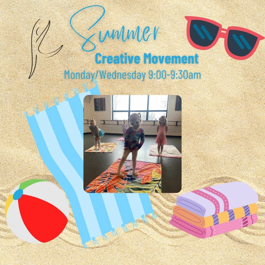 🔅 Our Creative Movement class will be transitioning to our Summer Schedule the week of June 22nd! Your little one (ages 2&ndash;4) will love moving and grooving with friends all summer long. ☀️
Join us once or twice a week whatever works best for yo