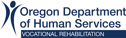 Oregon Department of Human Services logo with vocational rehabilitation banner