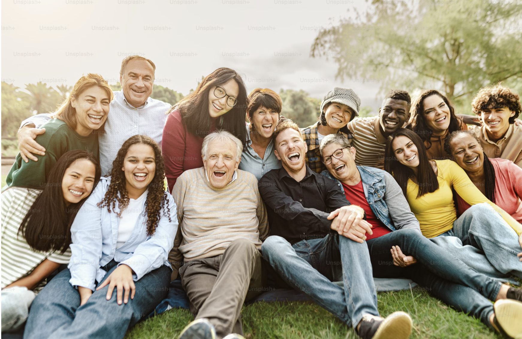 Screenshot of a graphic showing four generations in the workplace — Baby Boomers, Gen X, Millennials, and Gen Z — representing the challenge of leading a multigenerational team