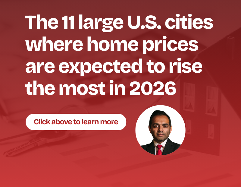 The 11 large U.S. cities where home prices are expected to rise the most in 2026