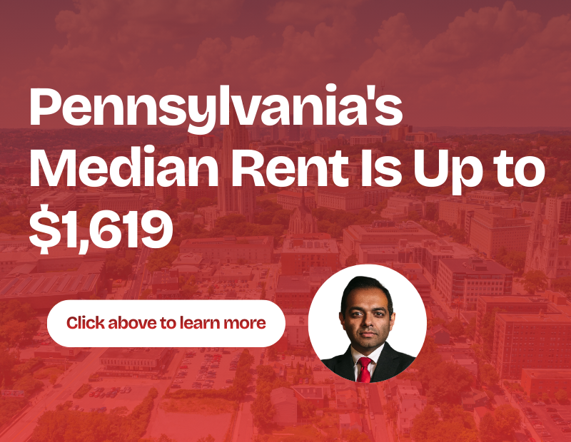 US Economic Pennsylvania's Median Rent Is Up to $1,619