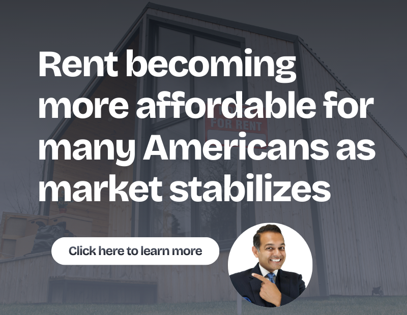 Rent becoming more affordable for many Americans as market stabilizes