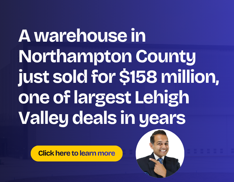 A warehouse in Northampton County just sold for $158 million, one of largest Lehigh Valley deals in years