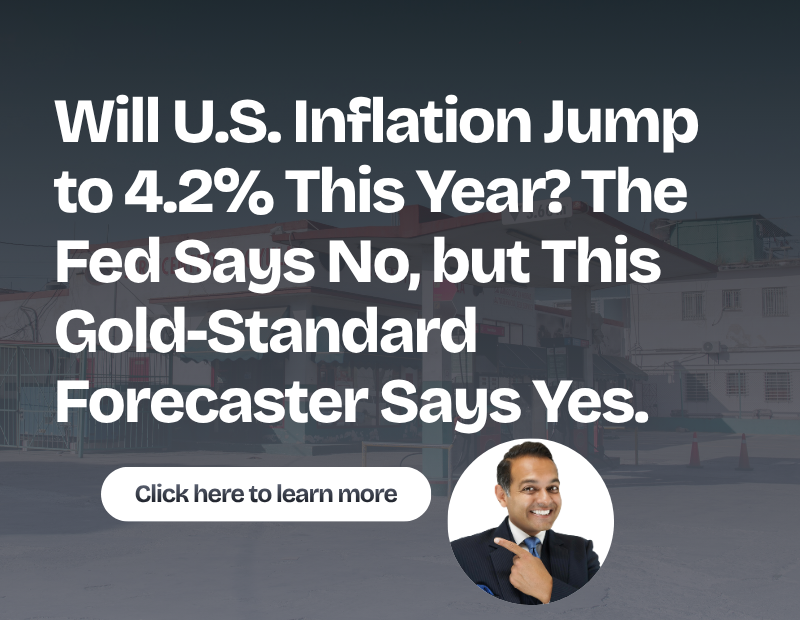 Will U.S. Inflation Jump to 4.2% This Year? The Fed Says No, but This Gold-Standard Forecaster Says Yes.