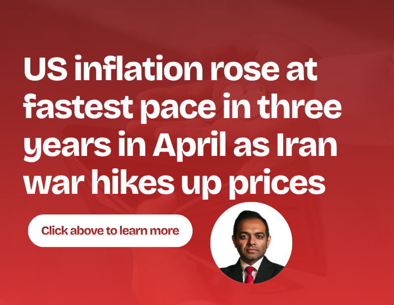 US inflation rose at fastest pace in three years in April as Iran war hikes up prices