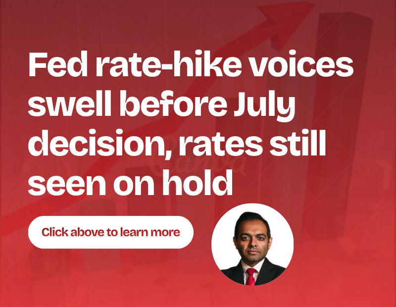 Fed rate-hike voices swell before July decision, rates still seen on hold