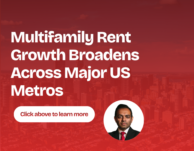 Multifamily Rent Growth Broadens Across Major US Metros