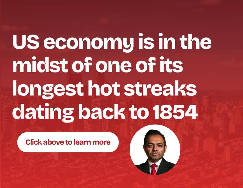 US economy is in the midst of one of its longest hot streaks dating back to 1854