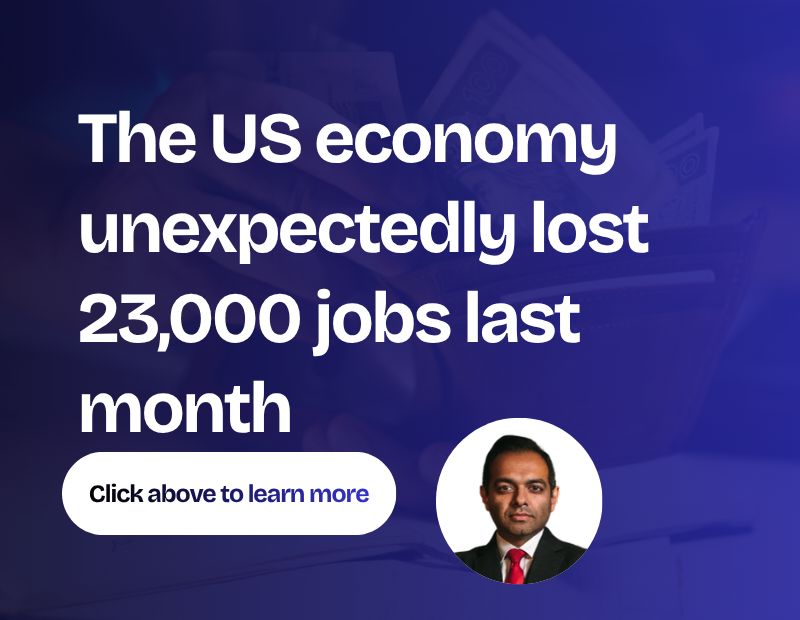 The US economy unexpectedly lost 23,000 jobs last month