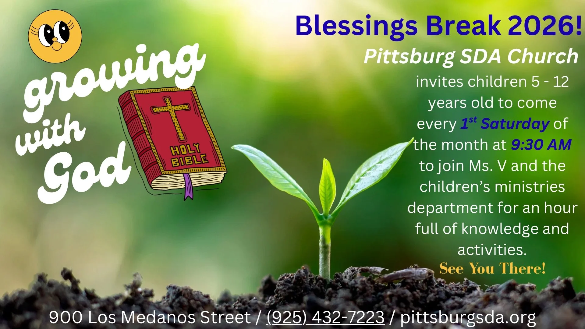 Growing with GOD - Every 1st Saturday of each month