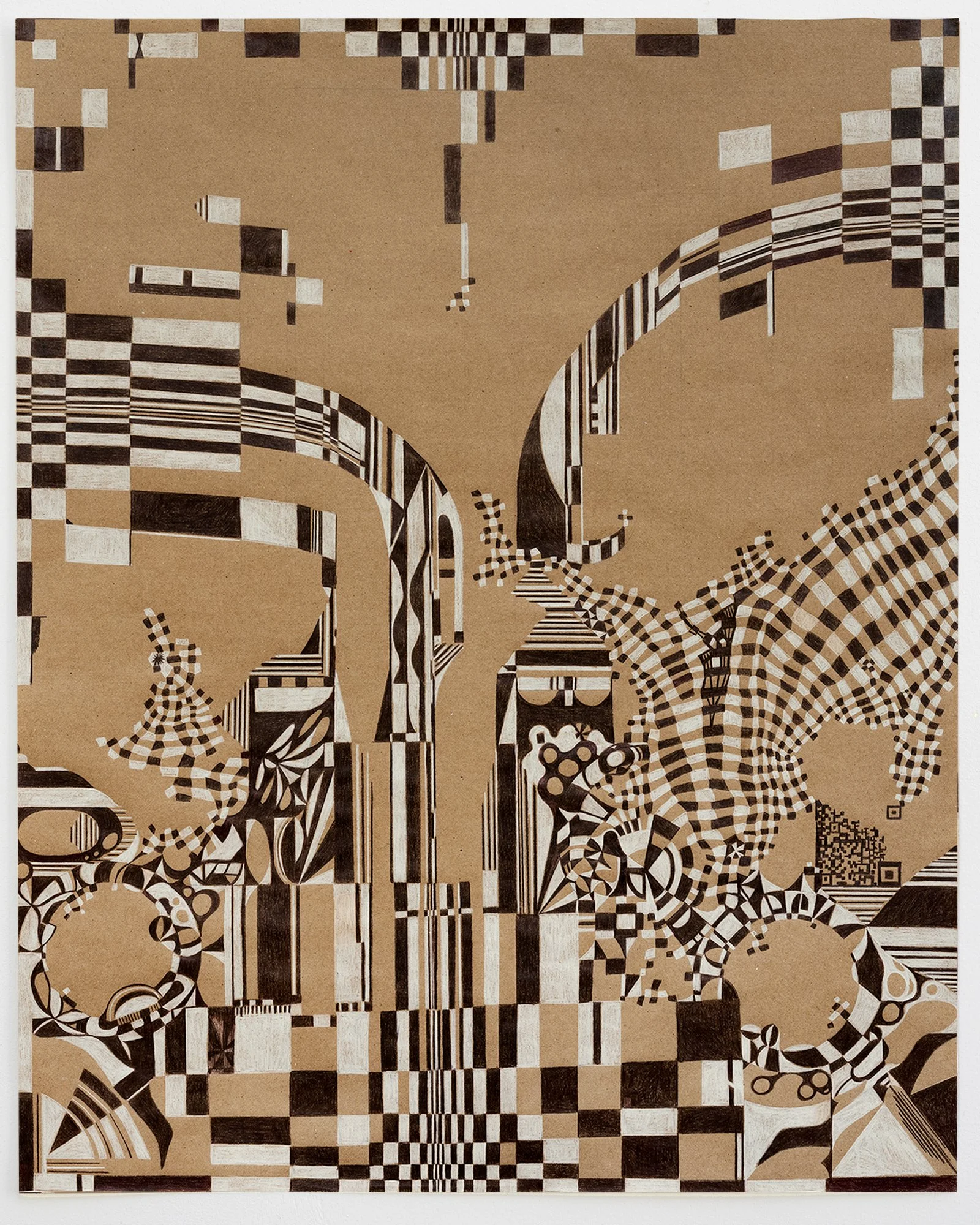  20 × 27.5 inches  color pencil and graphite on kraft paper 