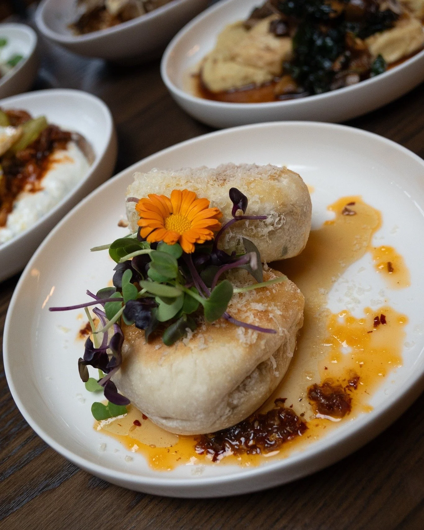 you're gonna want to try this. 

MEDITERRANEAN CHICKEN POCKET
baked english muffin, mediterranean ricotta chicken, sun dried tomato, fresh basil, apricot, brie, hot honey, shaved parmesan.

8 till 4, everyday.