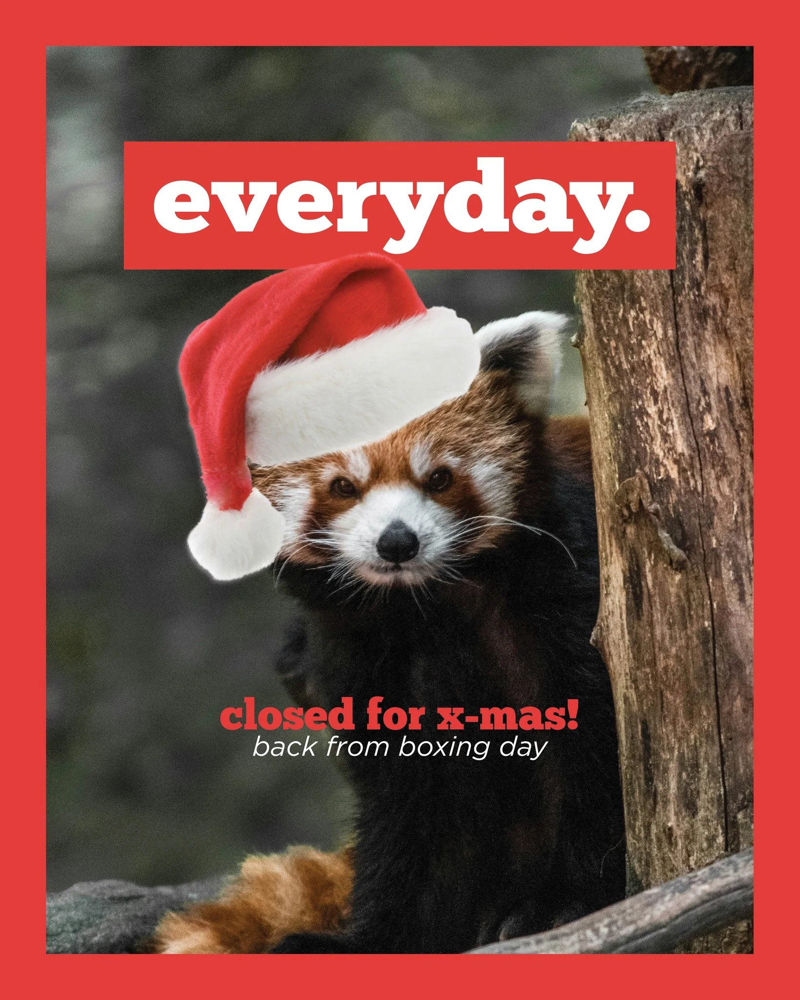 CLOSED CHRISTMAS DAY!
our one day off every year. 
back to normal from boxing day. 
our team will be here with treats, coffees, and good food to get you through the festive season. 
no surcharge, ever.