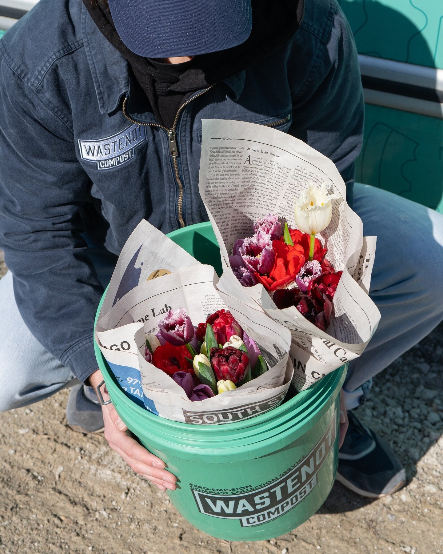 Sustainable Flowers, Delivered Sustainably 🌹 🌺 🌷

This year, WasteNot partnered with @southsideblooms and @coachhouseplants for a special Valentine&rsquo;s Day bouquet delivery offering for a group of our residential members. We look forward to ex
