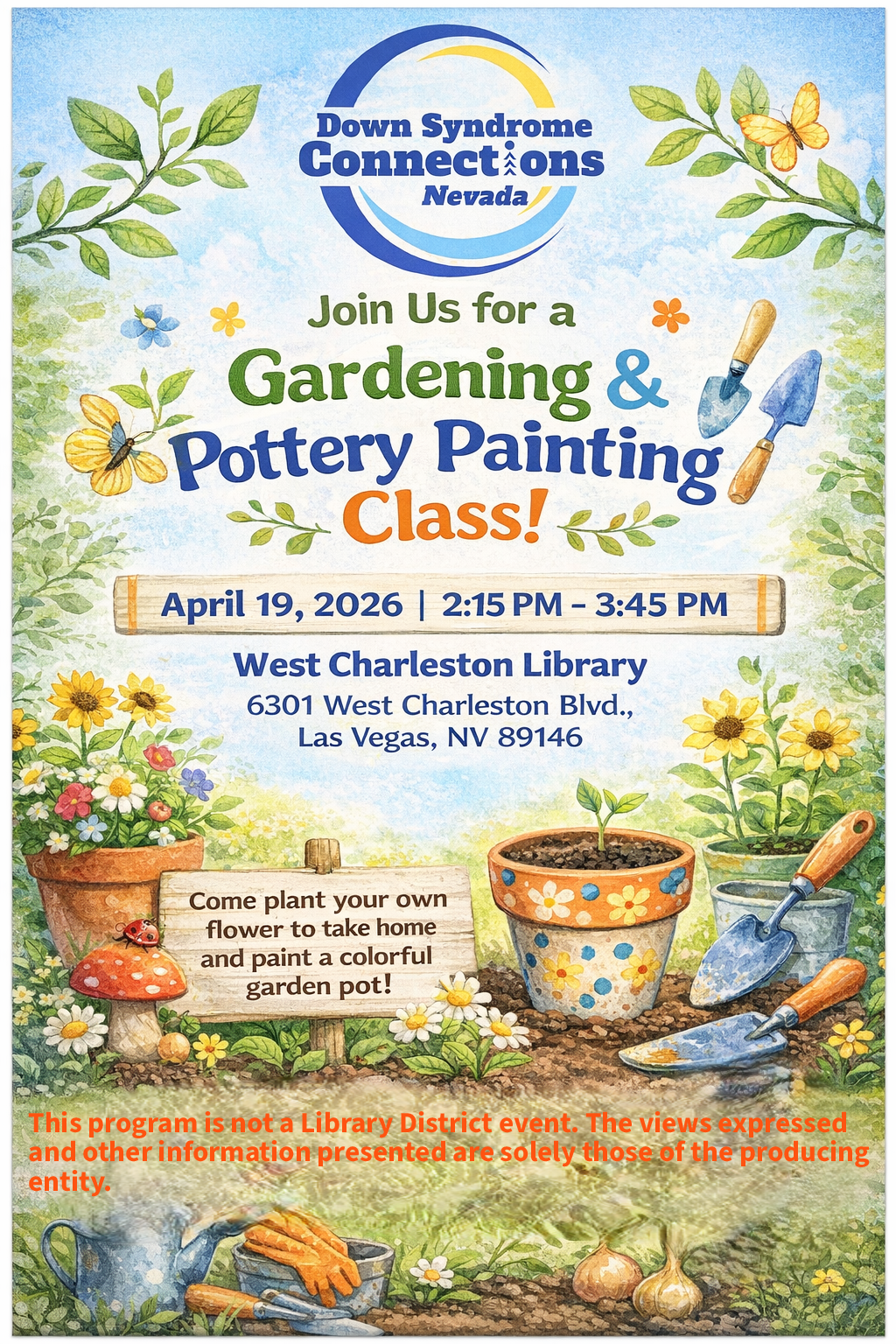 Gardening and Pottery Painting Class