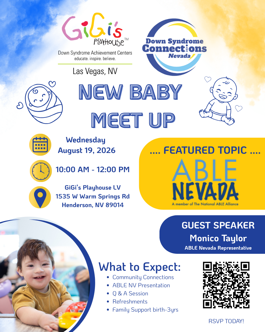 Meetup for New Families Overview of ABLE Accounts (Ages 0-3)