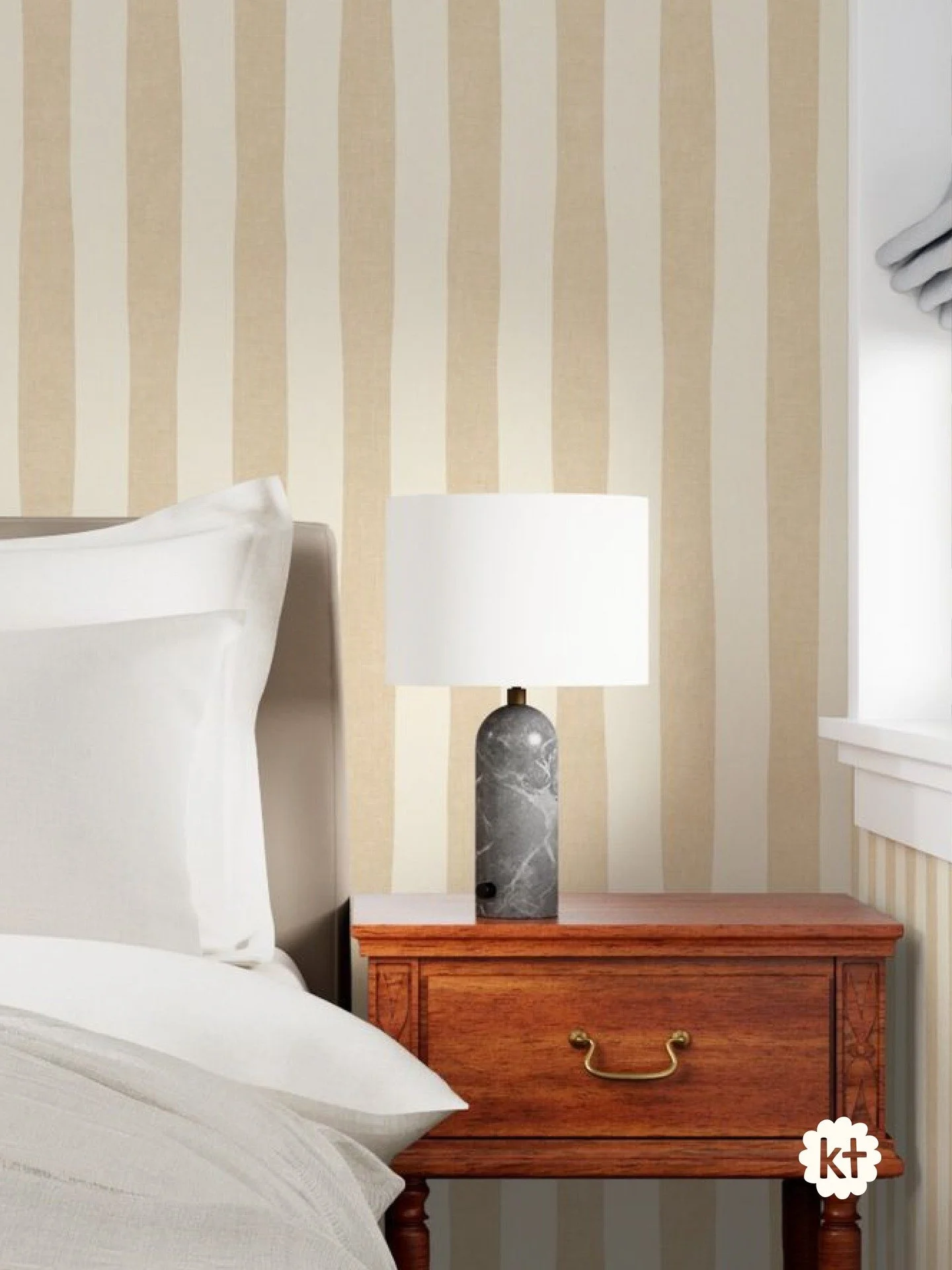 A wide stripe with cozy texture for a subtle statement with vintage charm. 

Check out the wallpaper on @spoonflower by searching:
1: 20905251
2: 20905255
3: 20905249
4: 20905250
5: 20905247

Don't forget to select "in wallpaper" in the sea