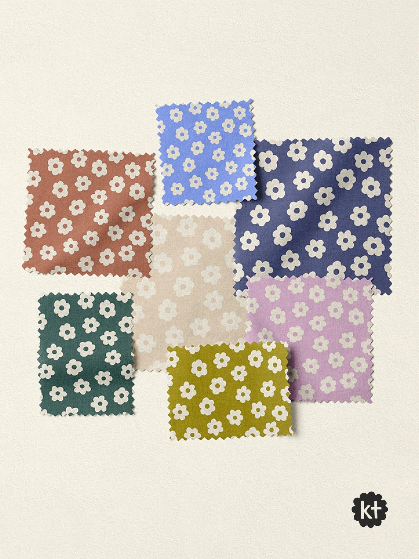 A new favourite that was lurking in the background of another layered floral pattern. Maybe sometimes what you need is hiding just under the surface? 

Find this funky little floral on @spoonflower in fabric and wallpaper by searching:

Terracotta: 2