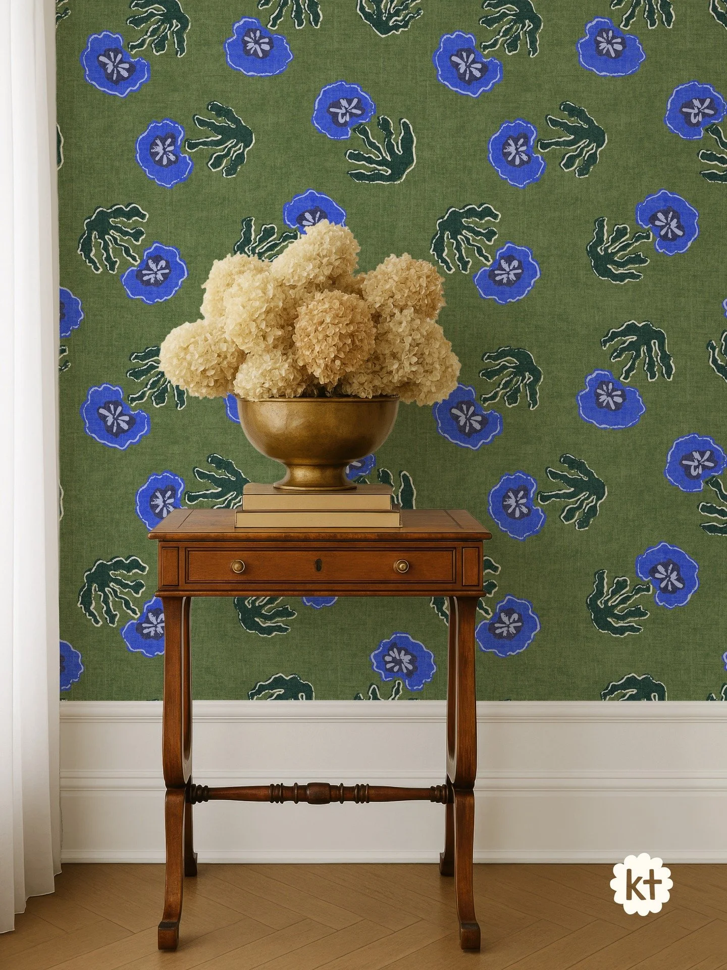 I rarely do this kind of toss layout anymore but it felt right for these block print style funky plants. And it always helps to add a little flexibility to a collection. 

I love this one as wallpaper but it's also giving flowy summer dress&mdash;wha