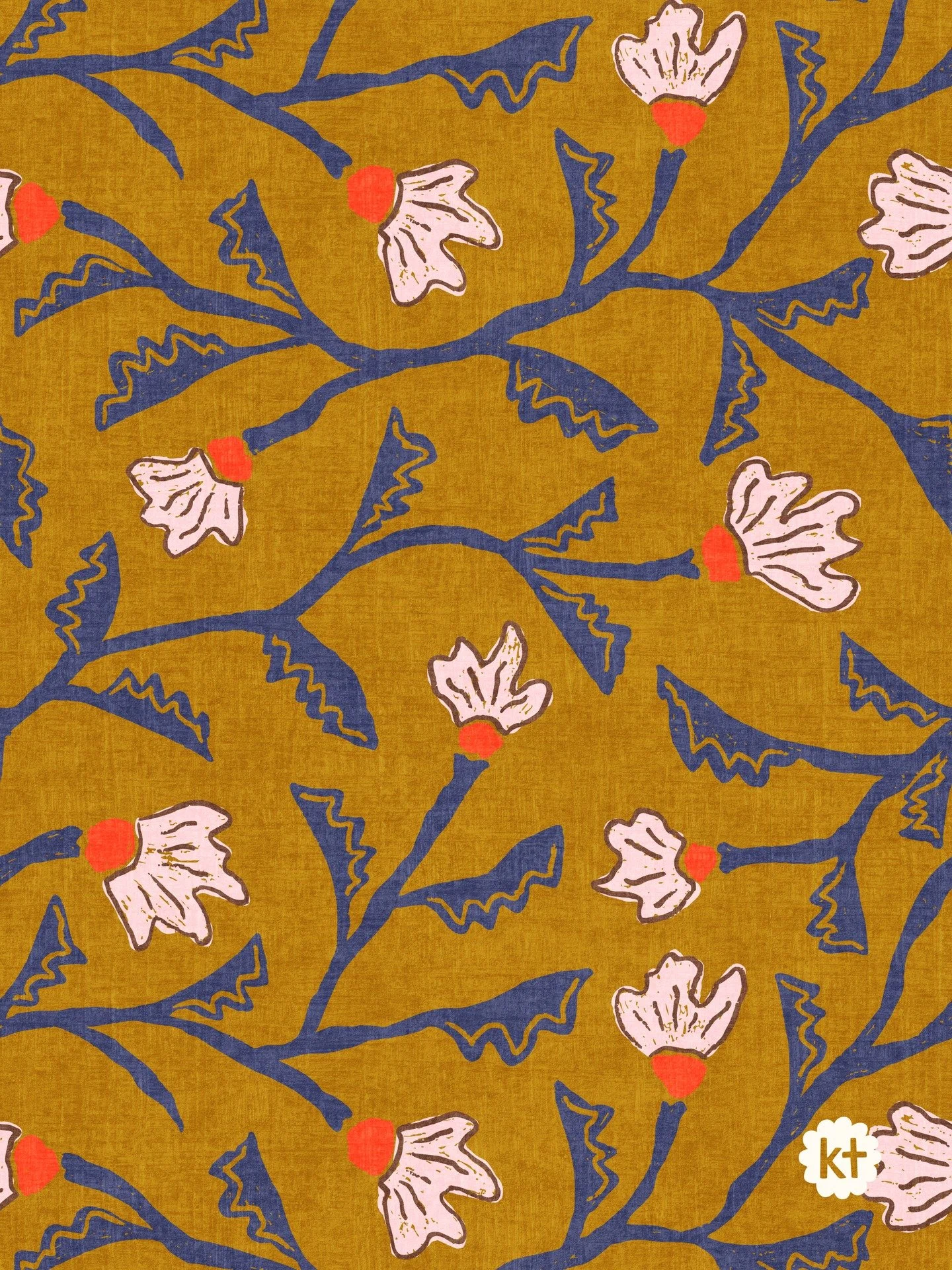 Trailing branch patterns always and forever. This one's rocking some bohemian style and earthy vintage colours. Which version do you like best?

Find this boho funky floral branches wallpaper in my @spoonflower shop.
1: 21203511
2: 21203510
3: 212035
