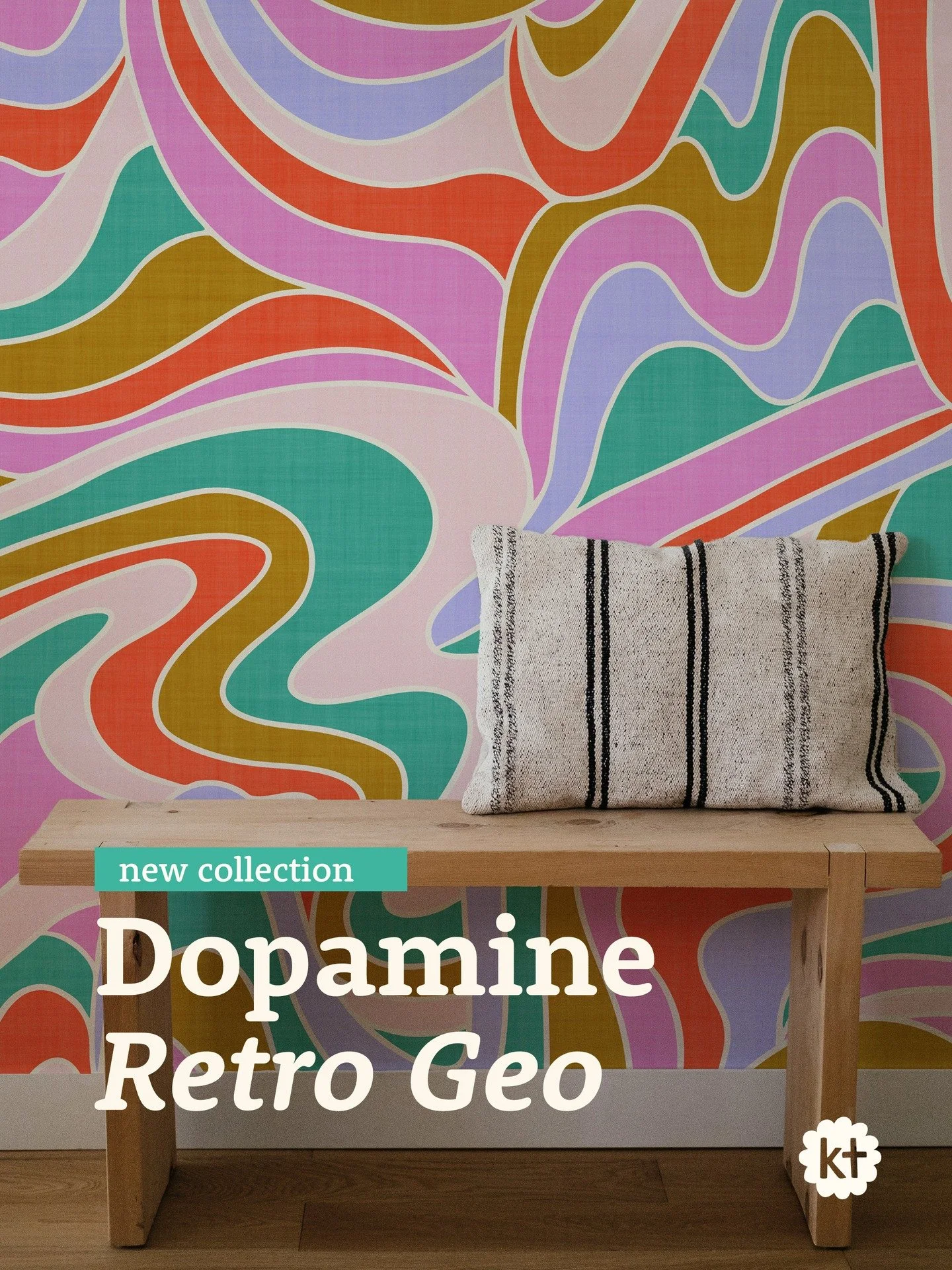 Dopamine decor vibes + funky retro charm + playful geometric shapes

The Dopamine Retro Geometric collection was straight up fun to put together. It felt like pairing the bright simple character of my early pattern designs with the colour perspective